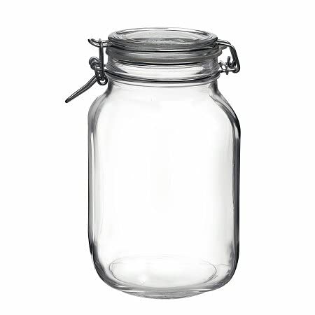 Bocal hermétique en verre 2L