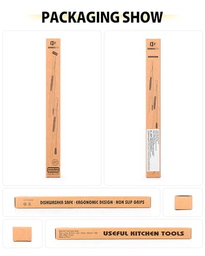 4 Piece Black Kitchen Tweezers Set