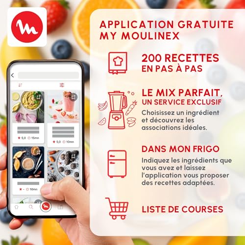 Mini blender 300 W – 2 bouteilles Tritan 0,6 L
