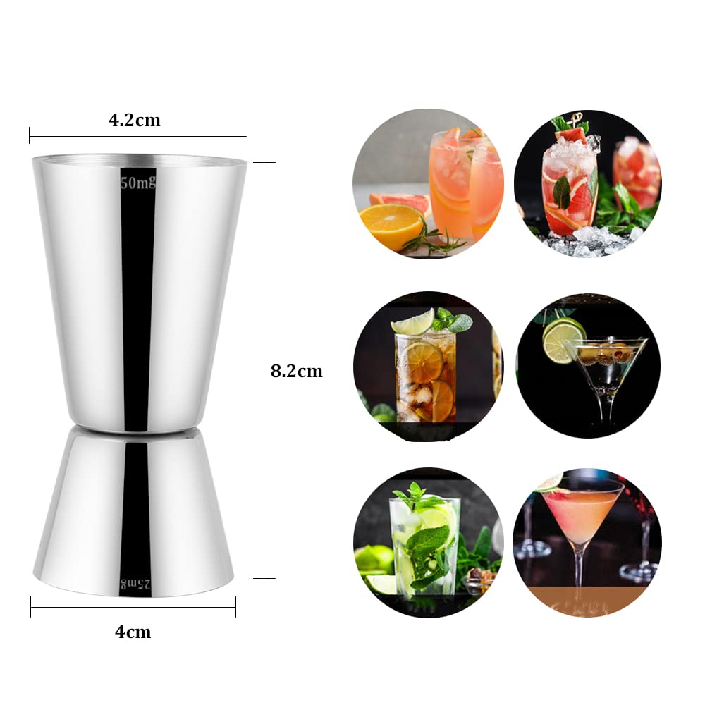 Jigger Doseur à Cocktail en Acier Inoxydable