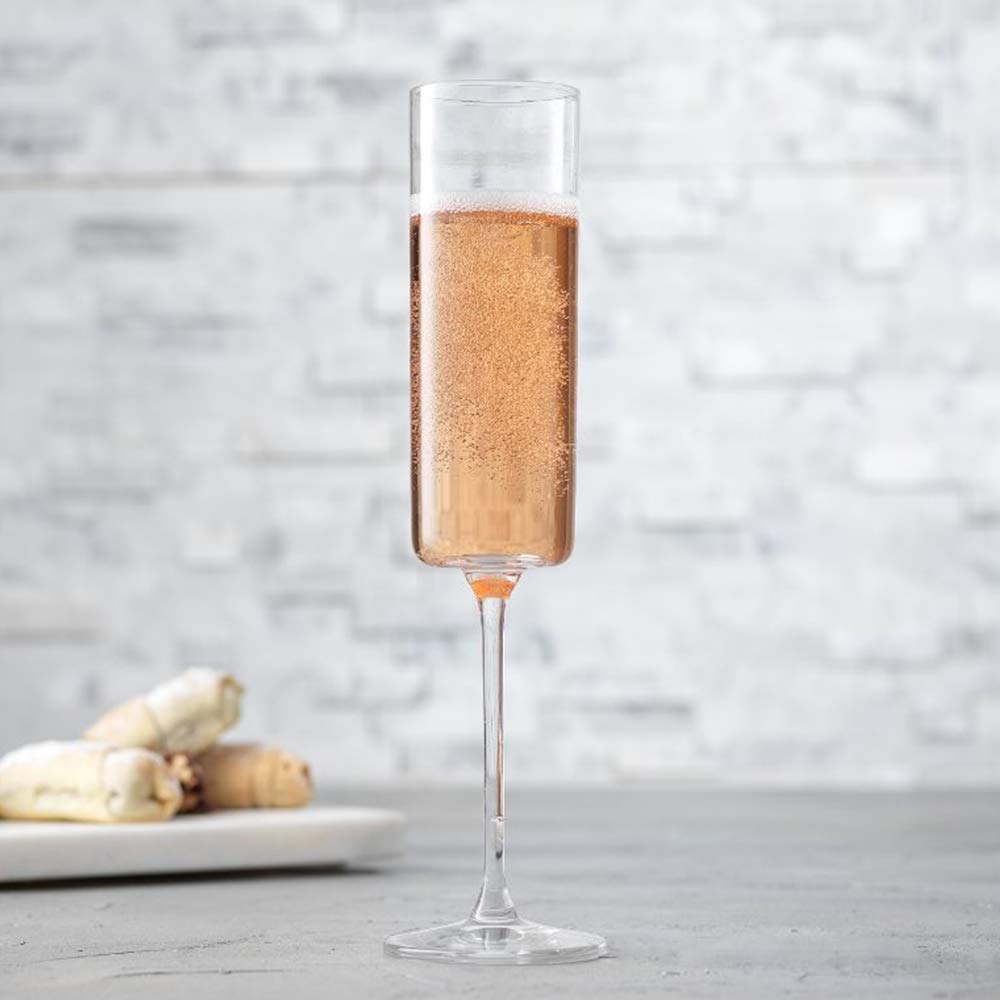 Crystal Champagne Glasses - Set of 2