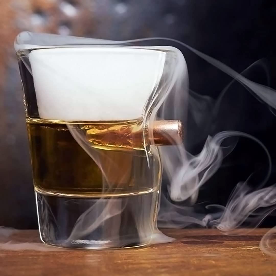 Shot Glass with Real .308 Bullet - 2oz