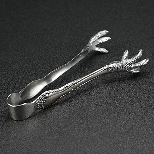 8-Inch Premium Stainless Steel Ice Tongs