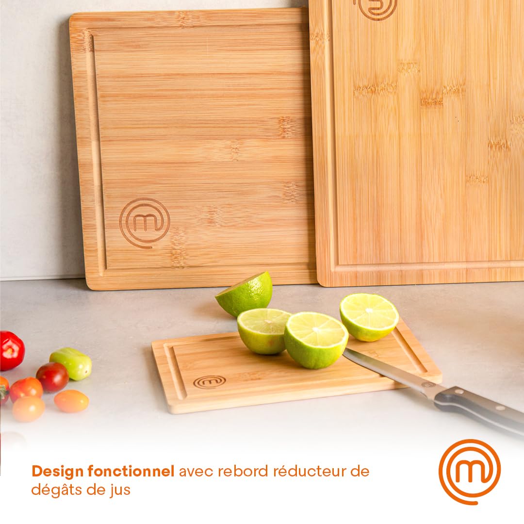 Lot de 3 Planche à Découper en Bois