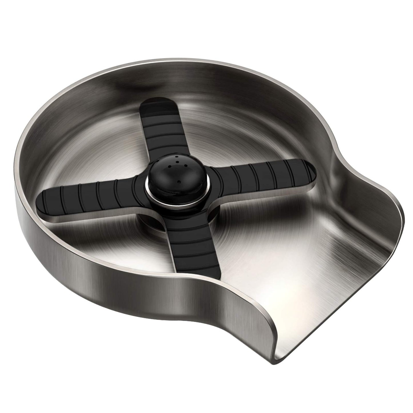 Brushed Nickel Glass Rinser for Kitchen Sink