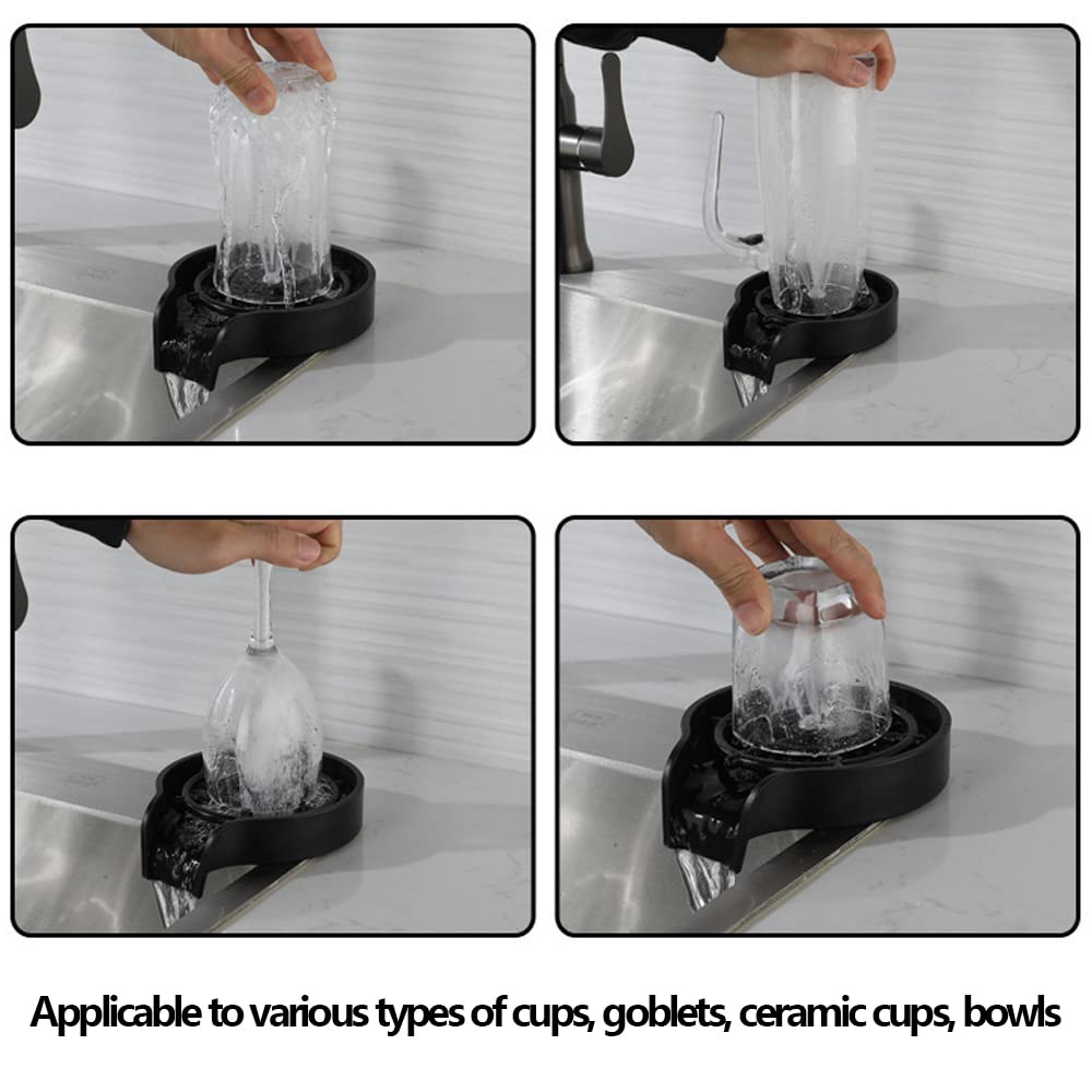 Stainless Steel Glass Rinser for Kitchen Sink