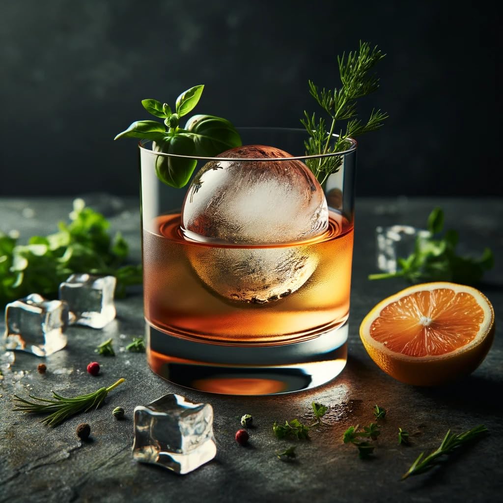 Large Ice Ball Mold – Easy Release Round Whiskey Ice Tray