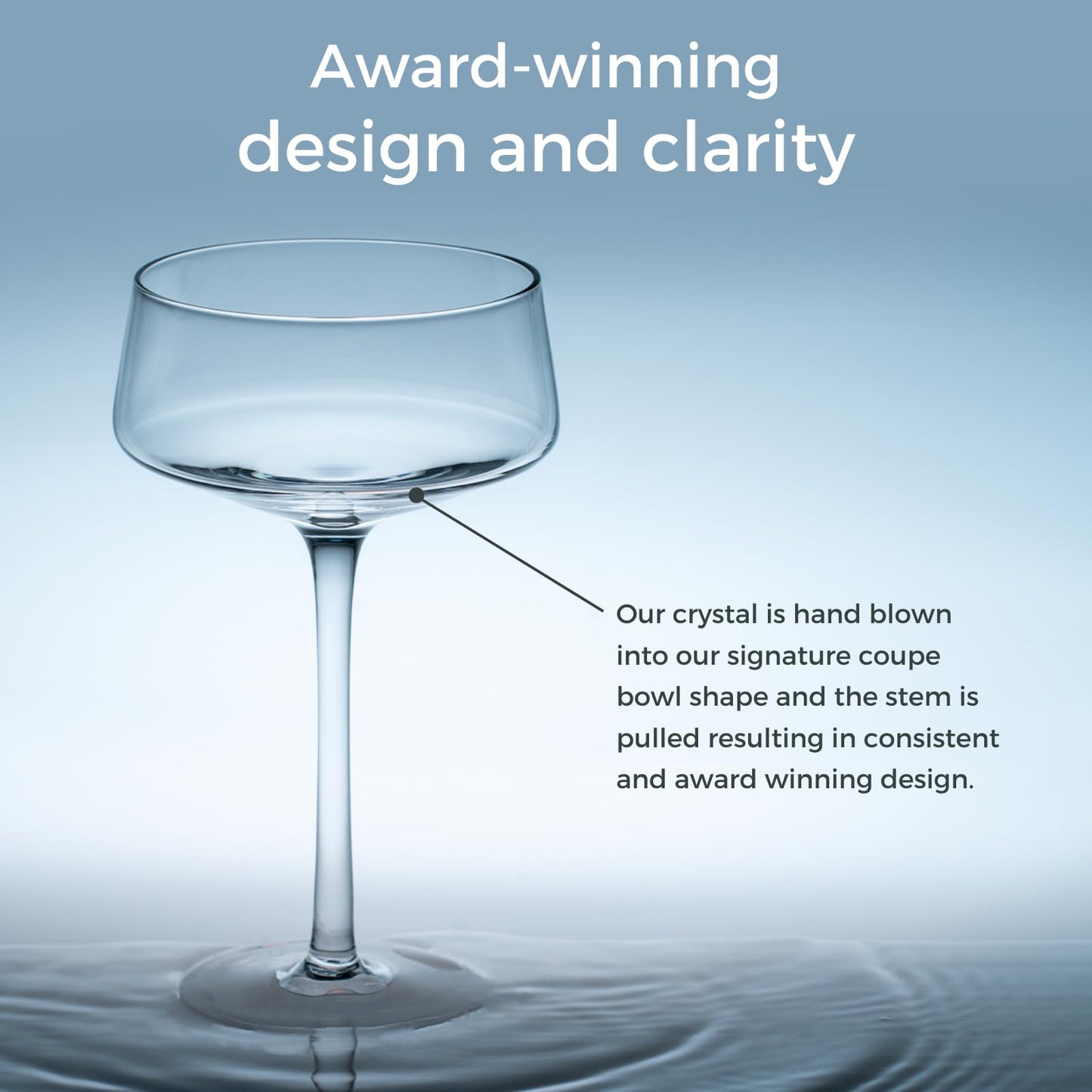 Luxe Crystal Martini - Set of 4