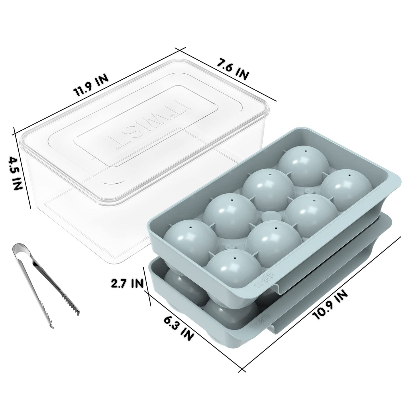 Large Ice Ball Mold – Easy Release Round Whiskey Ice Tray