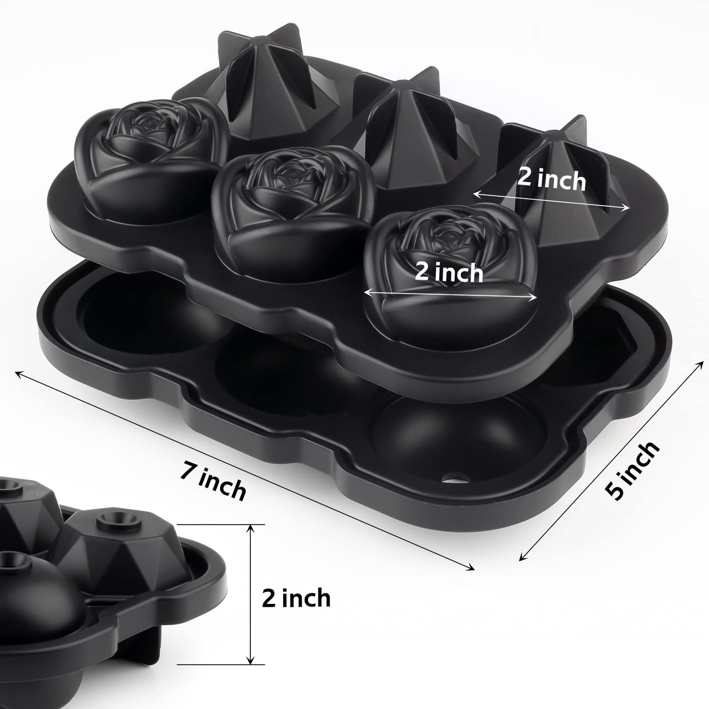 Rose & Diamond Ice Cube Tray