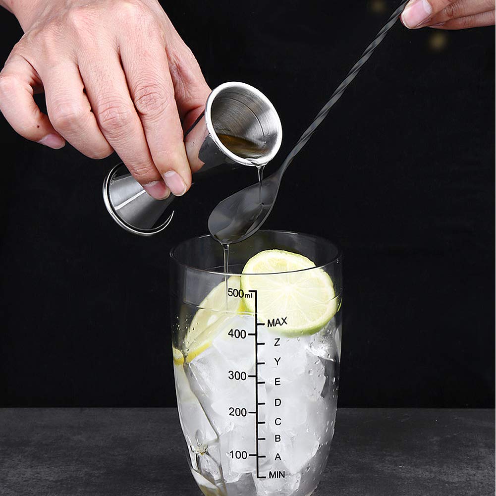 Cuillère à mélanger à cocktail en acier inoxydable