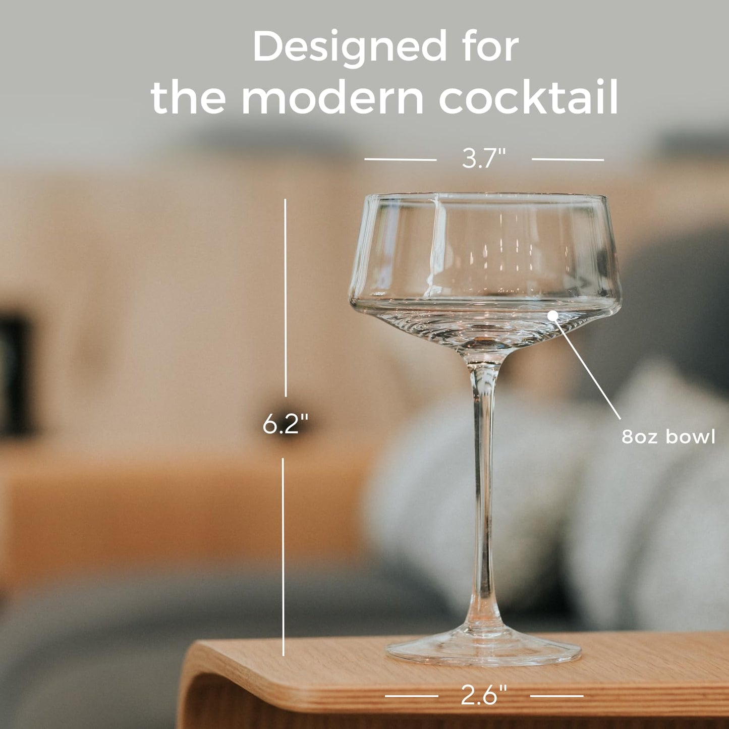 Luxe Crystal Martini - Set of 4