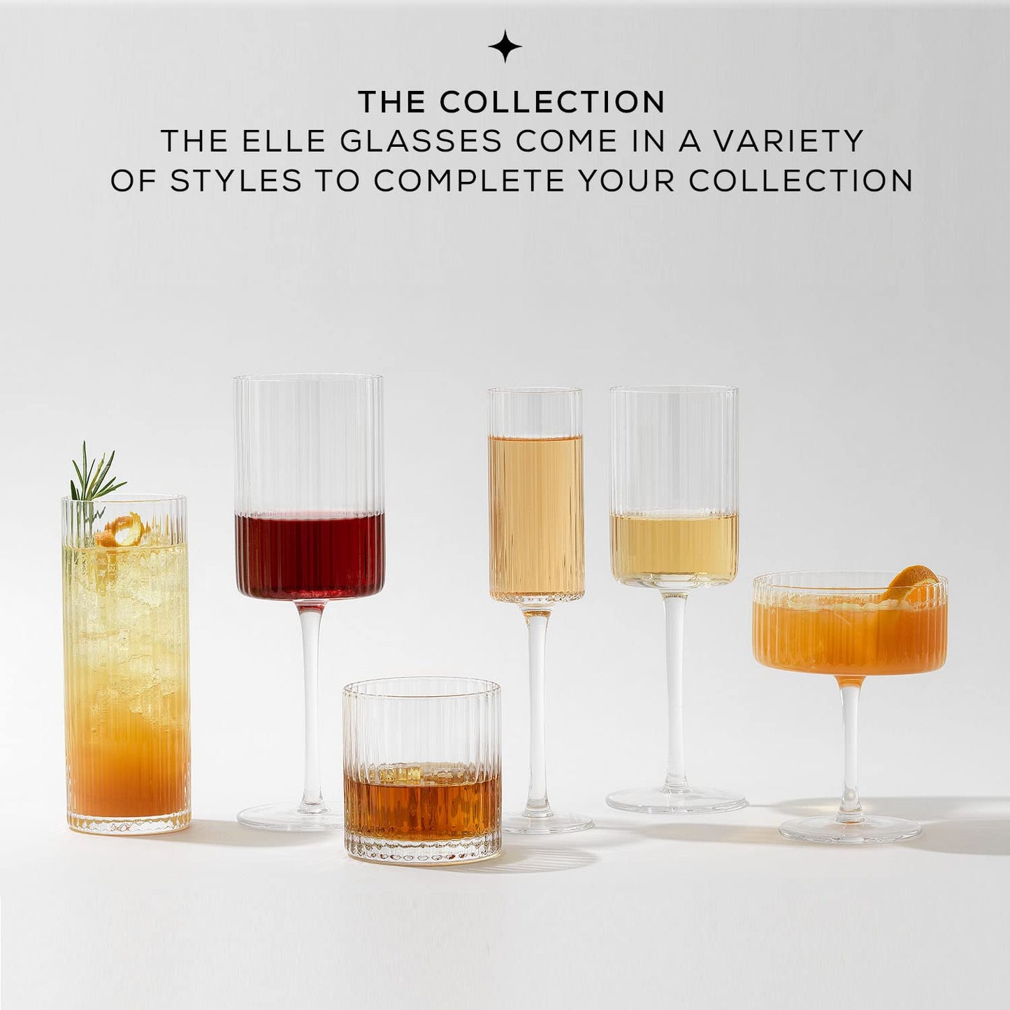 Champagne Glasses Flute - Set of 2