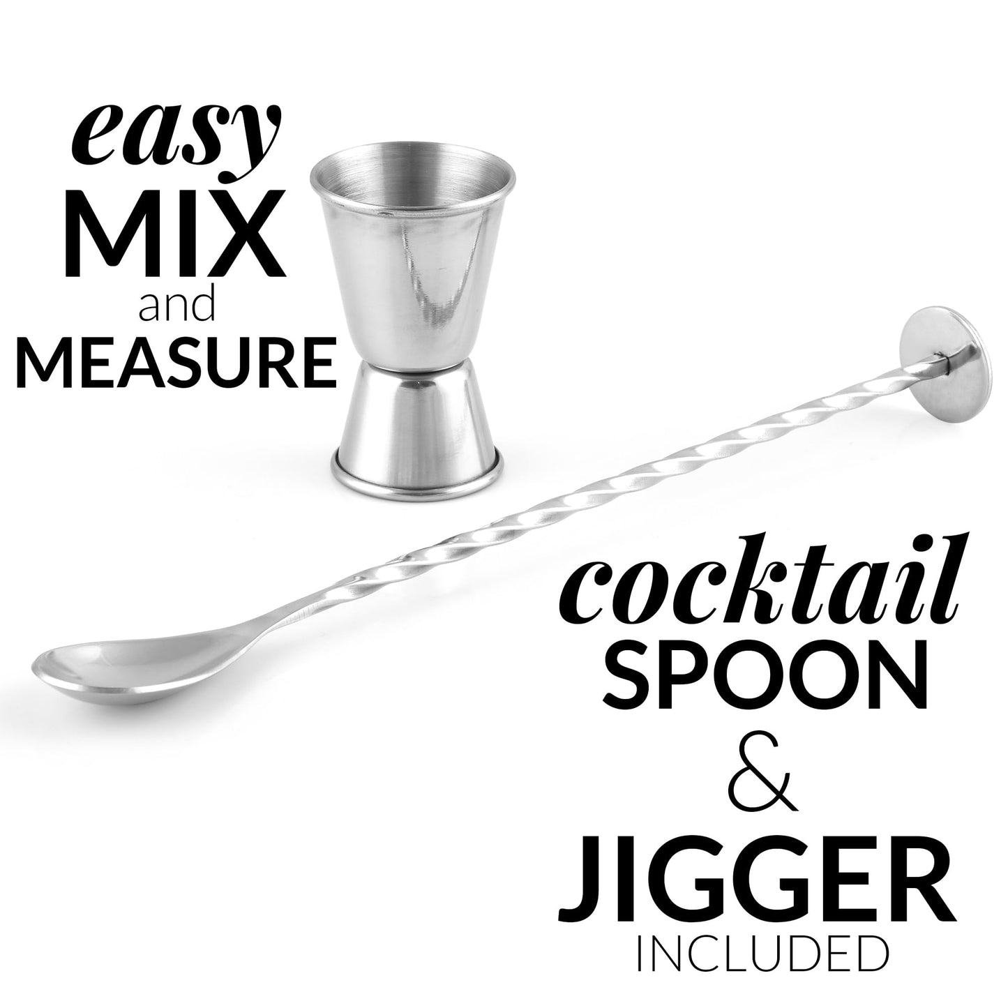 24oz Stainless Steel Bartender Kit