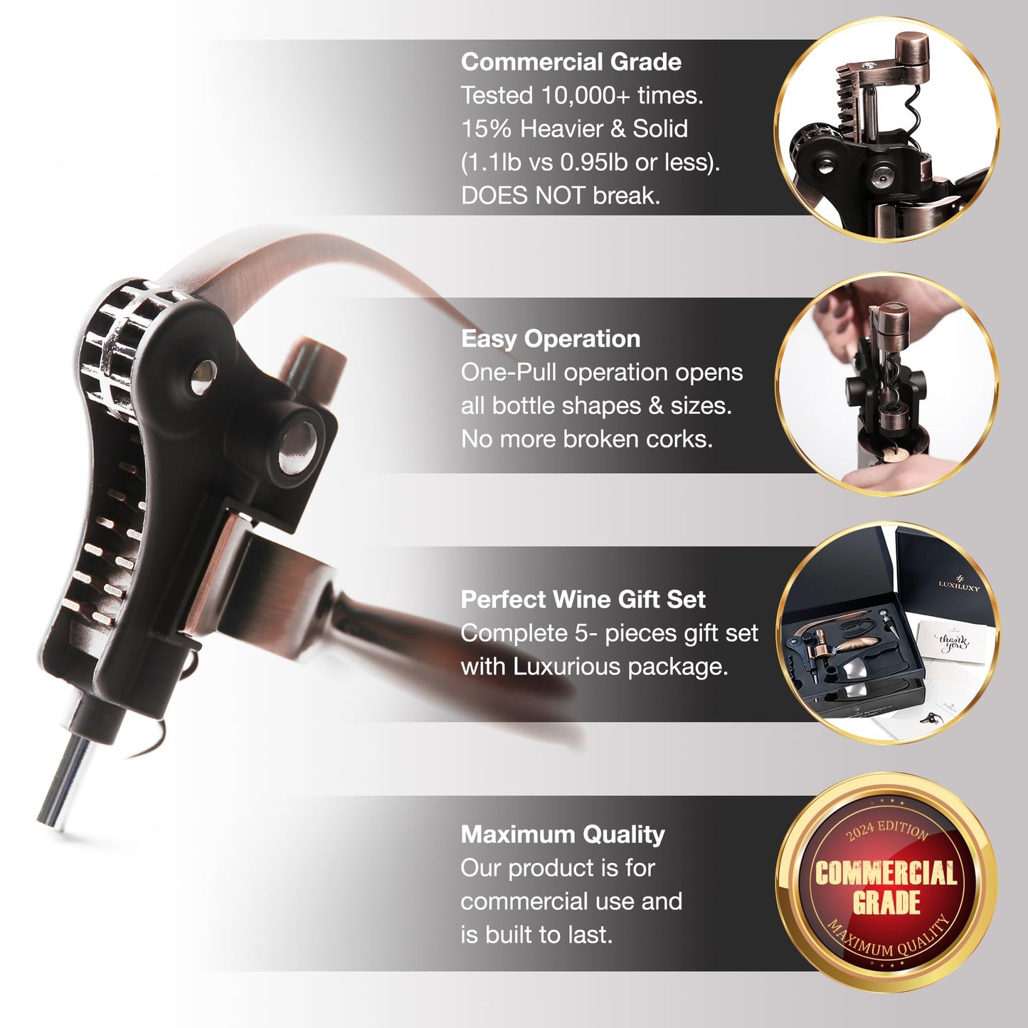 Premium Wine Bottle Opener Gift Set