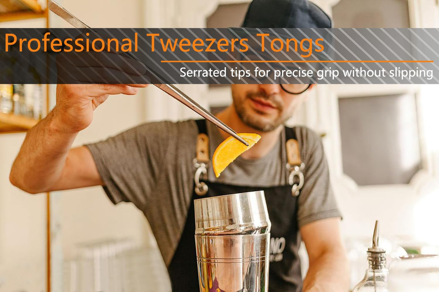 Professional Kitchen Tweezers Set – 6 Precision Stainless Steel Tongs