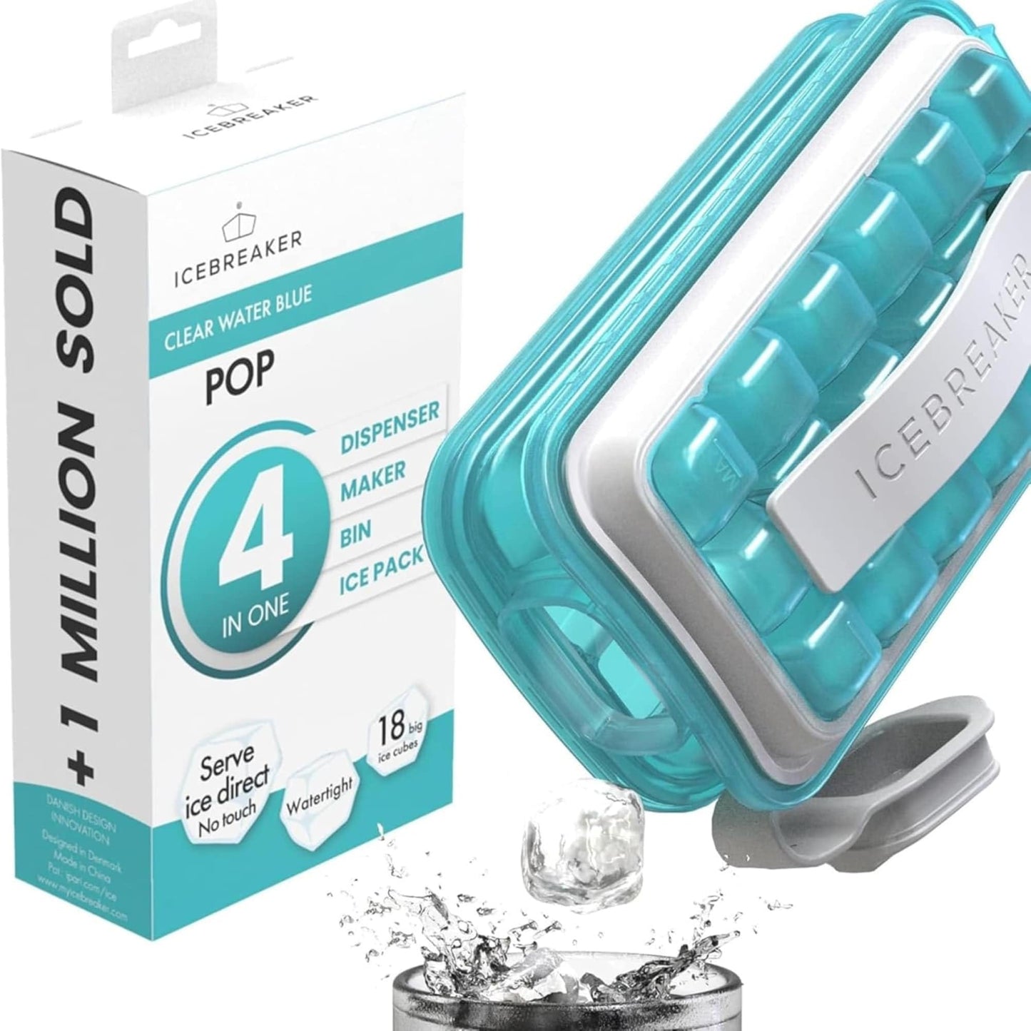 POP 4-in-1 Ice Cube Tray with Lid