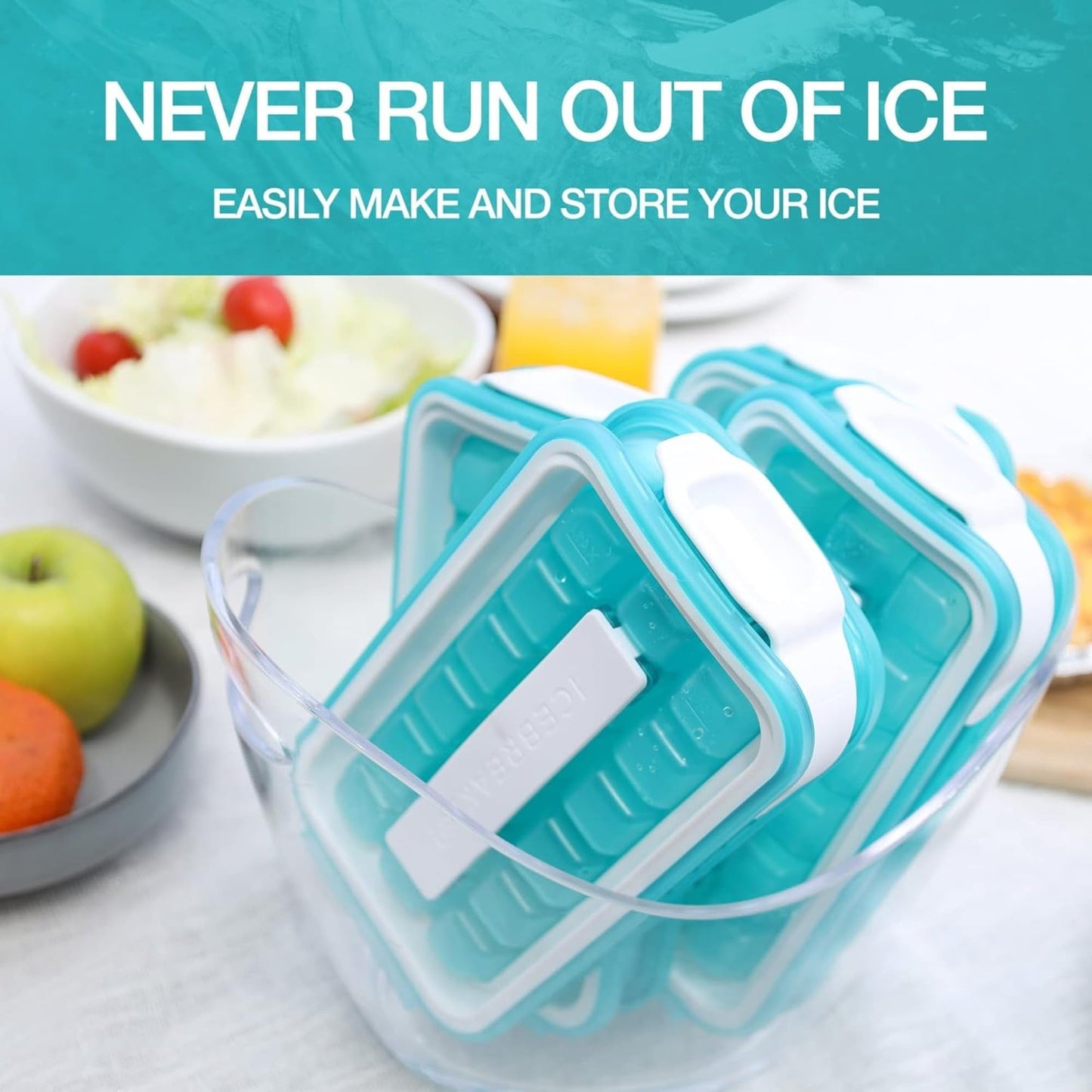 POP 4-in-1 Ice Cube Tray with Lid