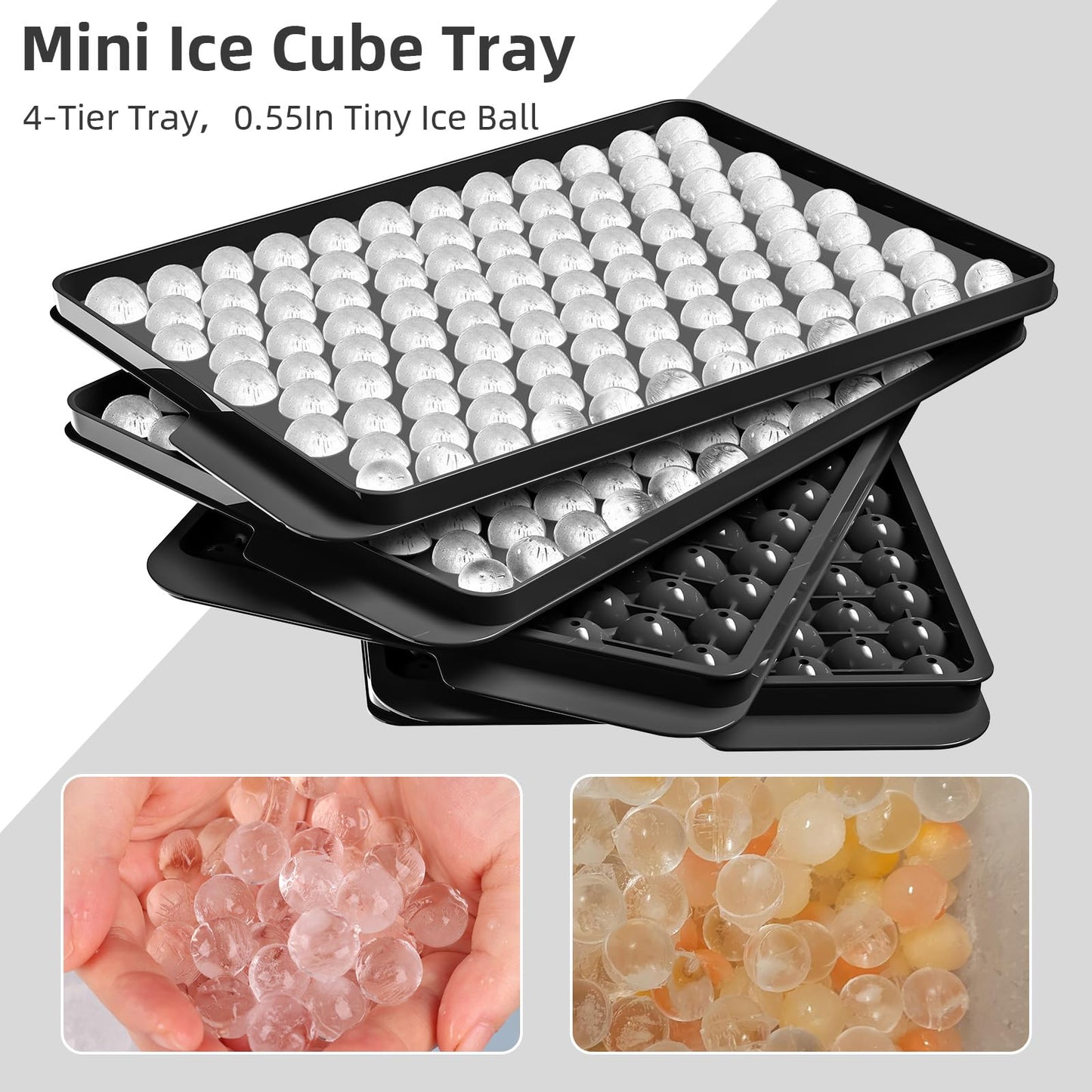 Mini Ice Ball Tray – Ice Cube Maker with Lid
