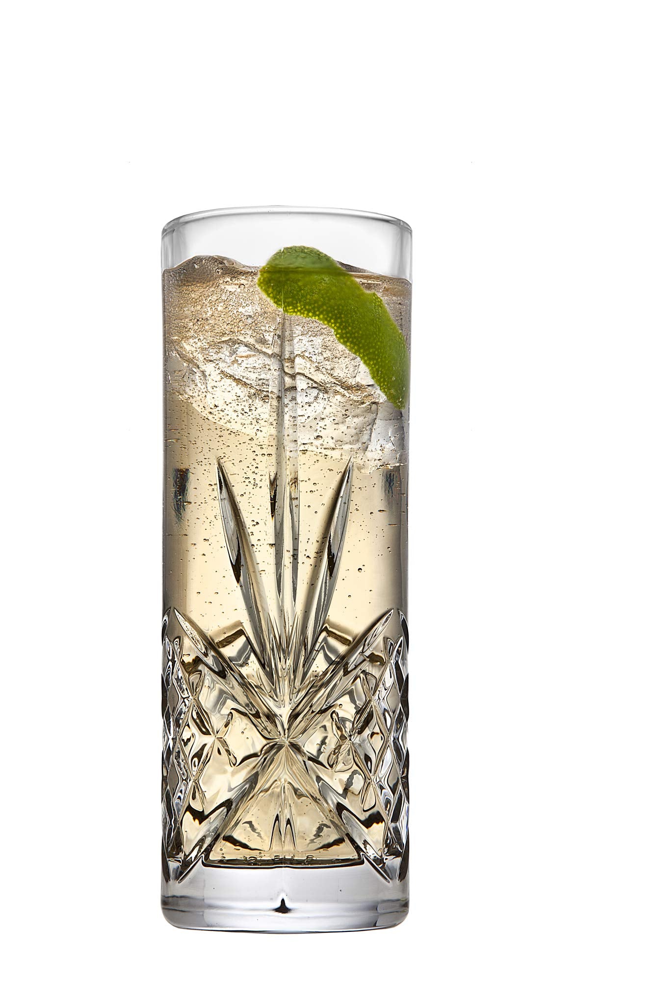 Dublin Crystal Tall All-Purpose Beverage Glasses – Set of 4