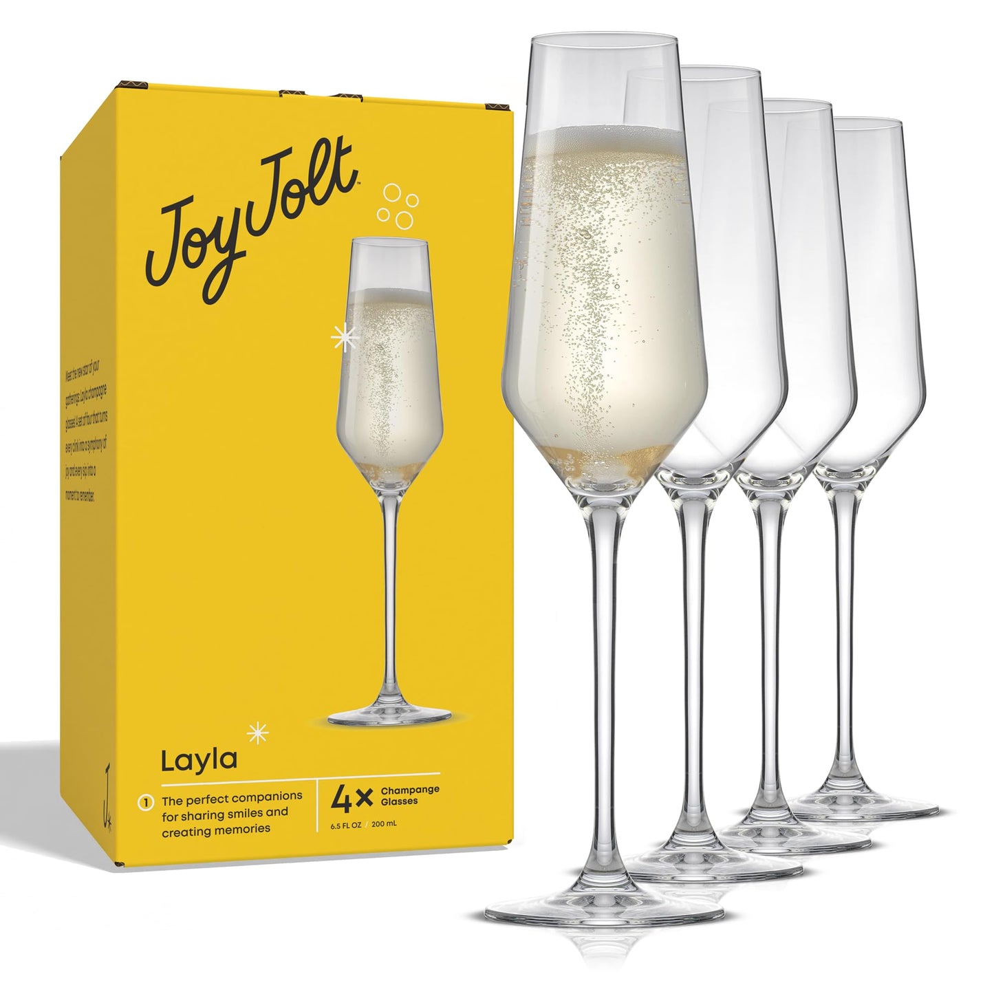 Champagne Glasses Layla Collection - Set of 4