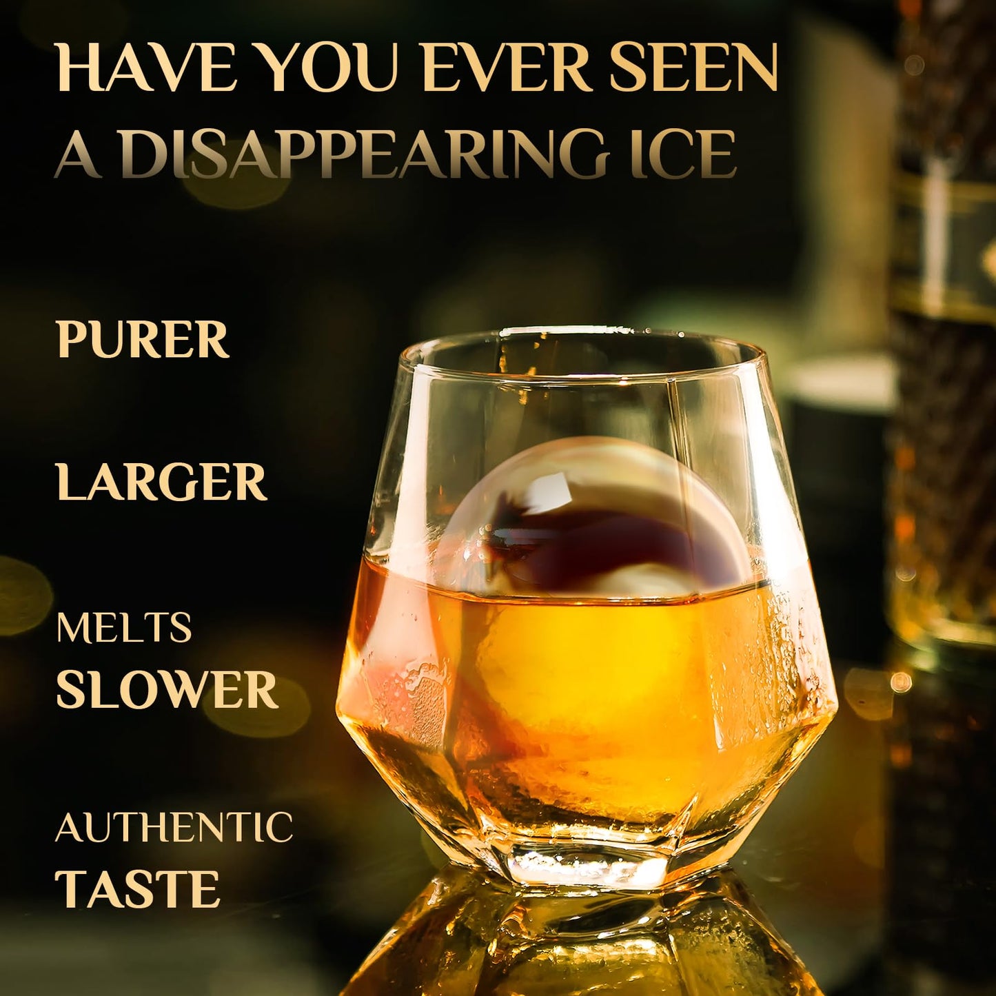 Clear Ice Ball Maker – Stainless Steel Insulated Whiskey Ice Mold