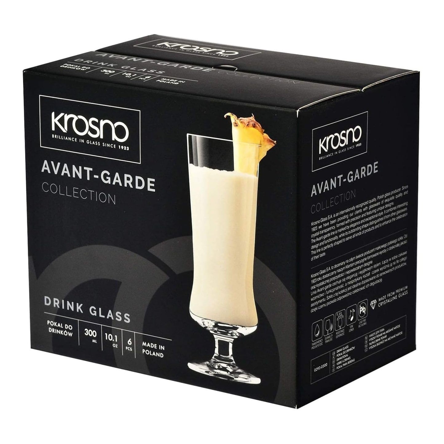 Verres à Pina Colada en Cristal - Lot de 6