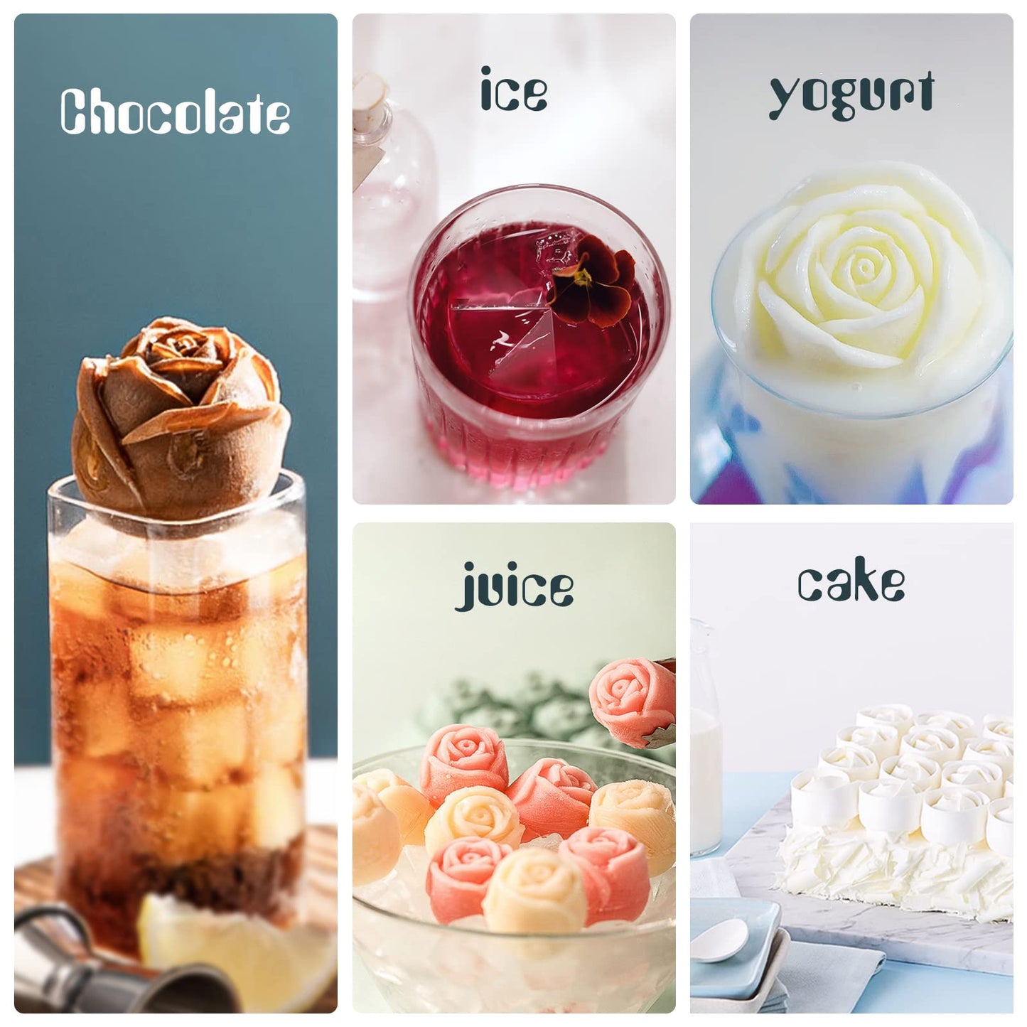 Rose & Diamond Ice Cube Tray