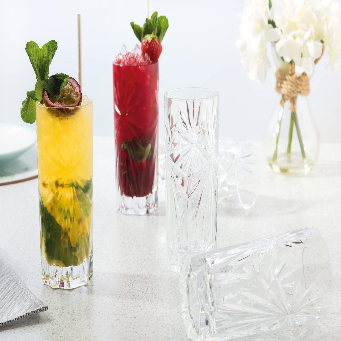 Verres à Cocktail en Cristal - Lot de 6