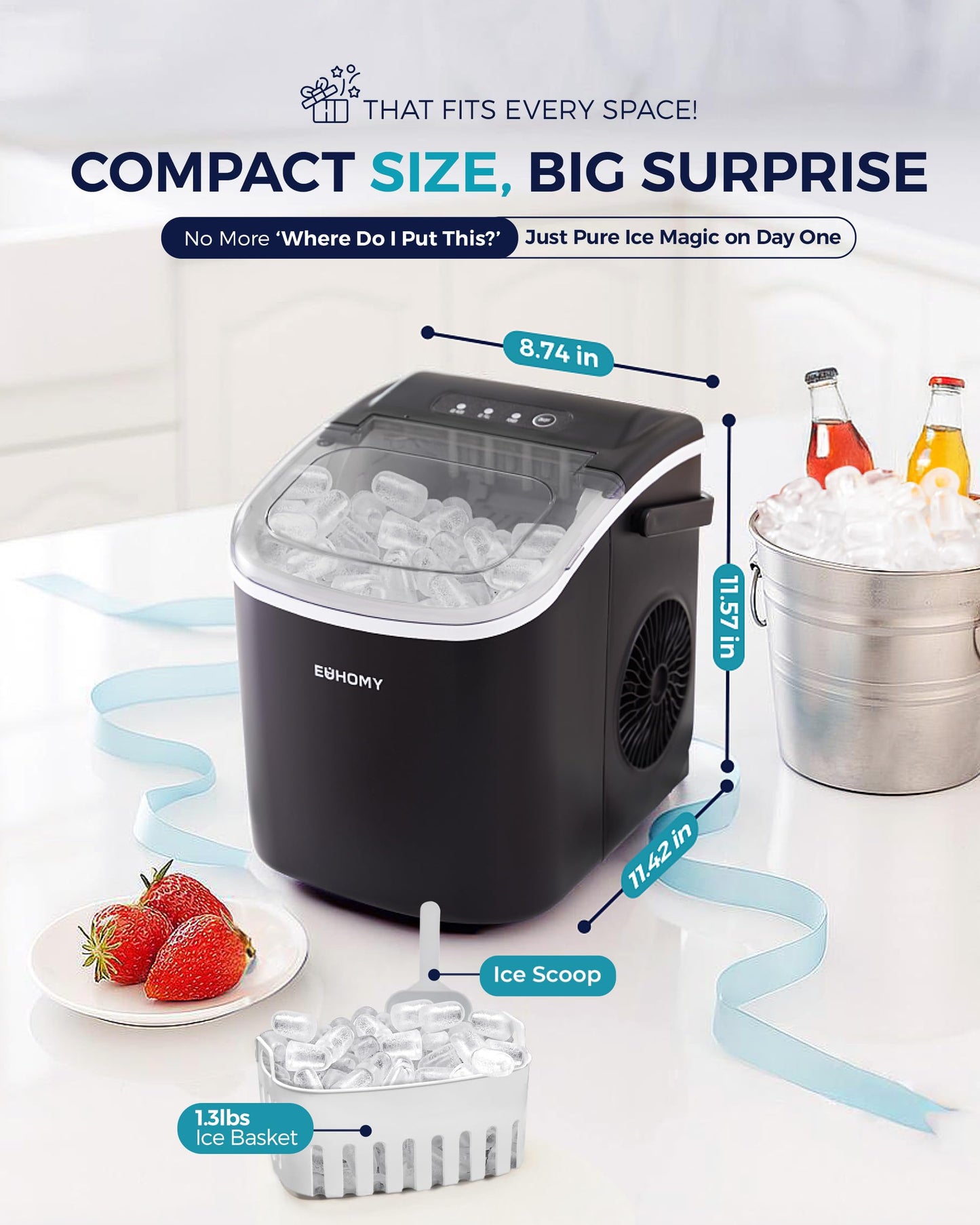 Portable Countertop Ice Maker
