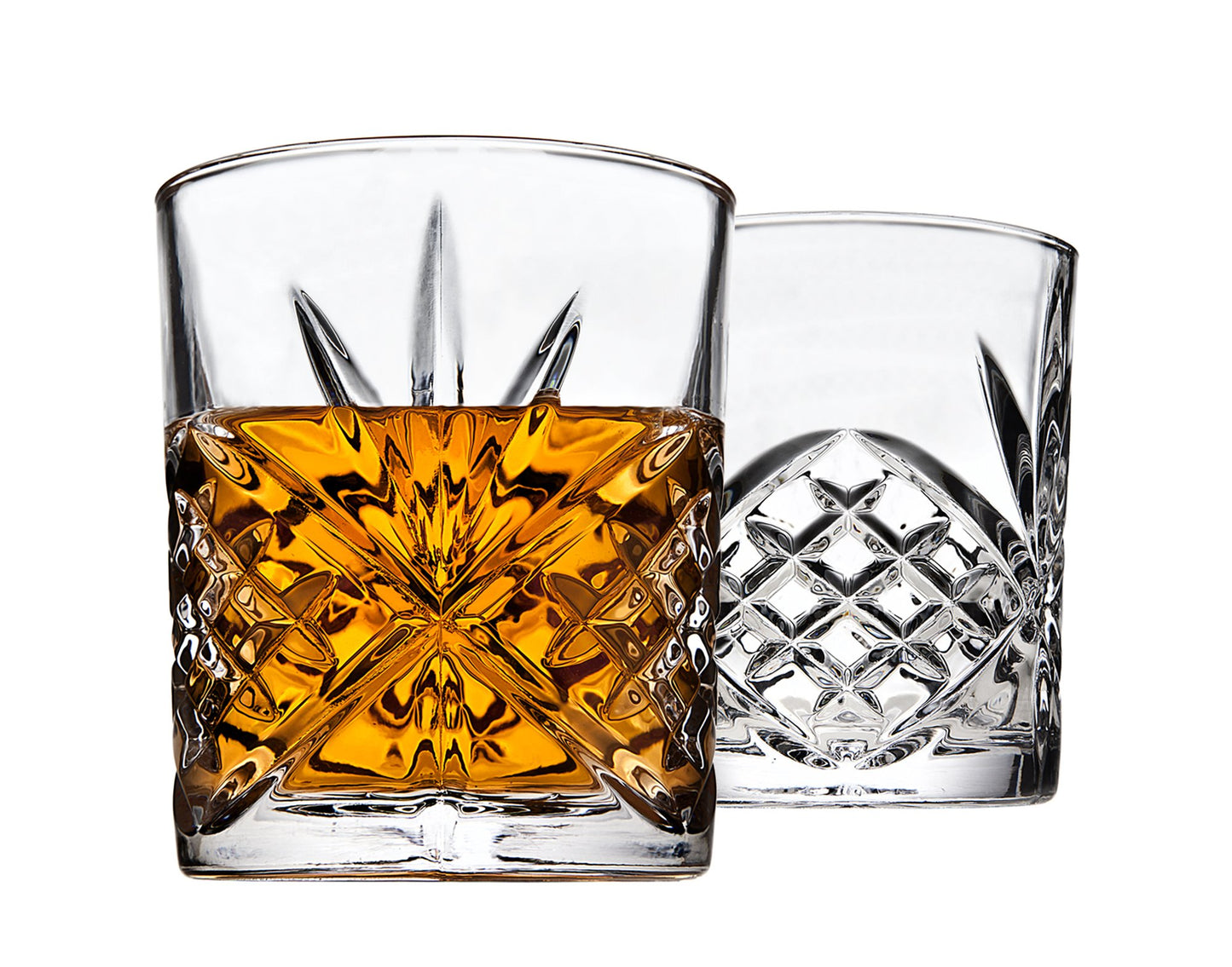 Whiskey Decanter Set with 2 Old Fashioned Whisky Glasses