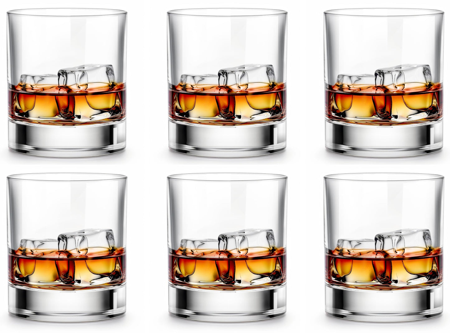 Old Fashioned Whiskey Glasses – Set of 6