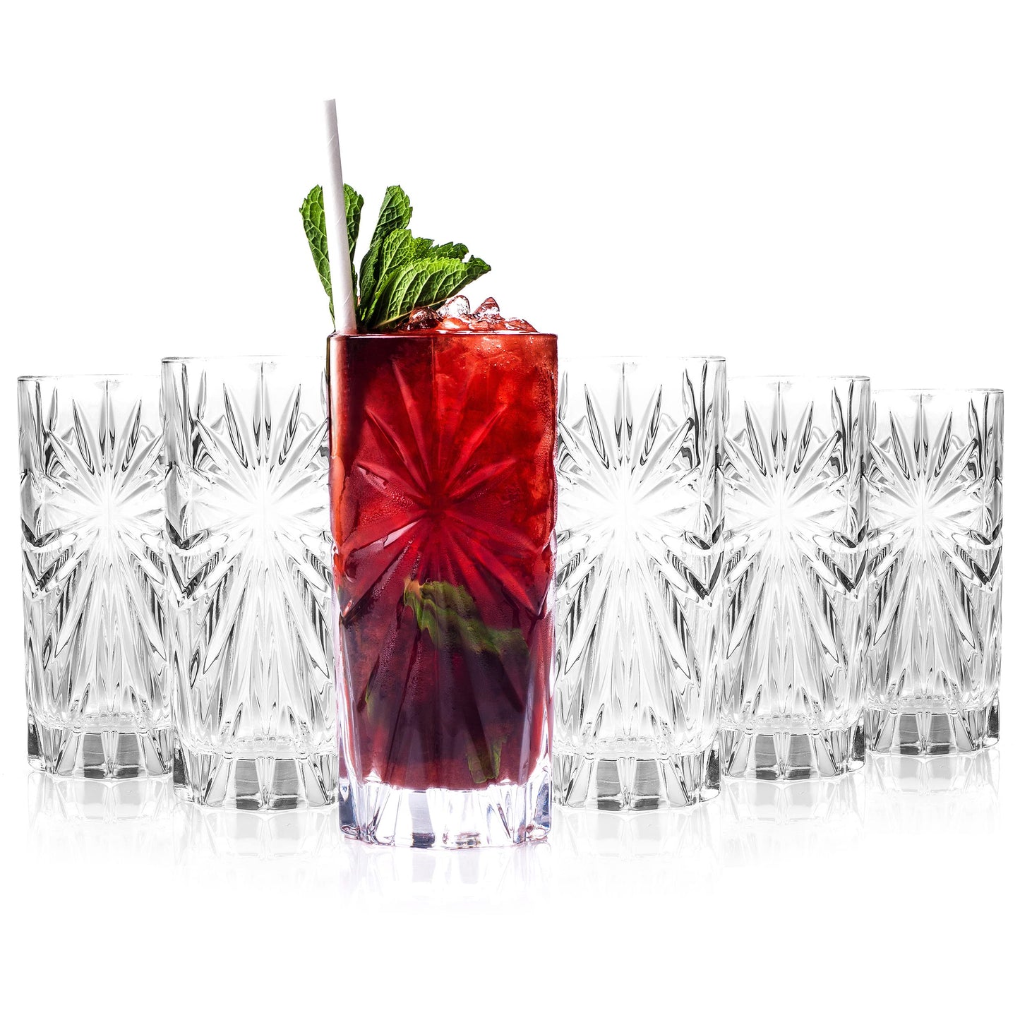 Verres à Cocktail en Cristal - Lot de 6