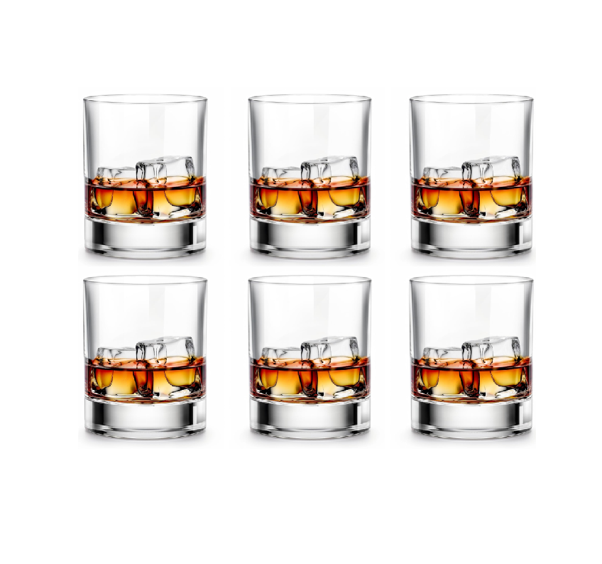 Old Fashioned Whiskey Glasses – Set of 6