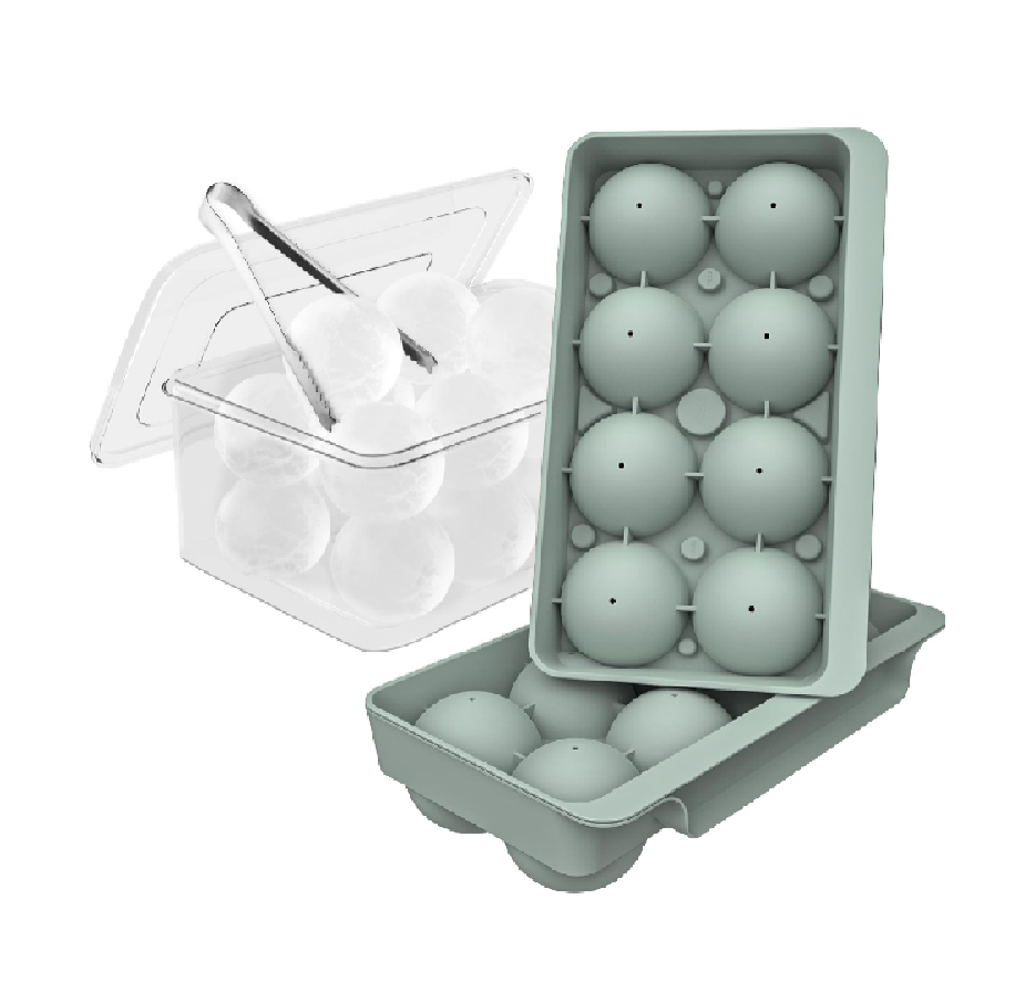 Large Ice Ball Mold – Easy Release Round Whiskey Ice Tray