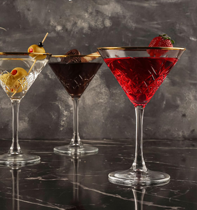 Verres à Martini Vintage - Lot de 4