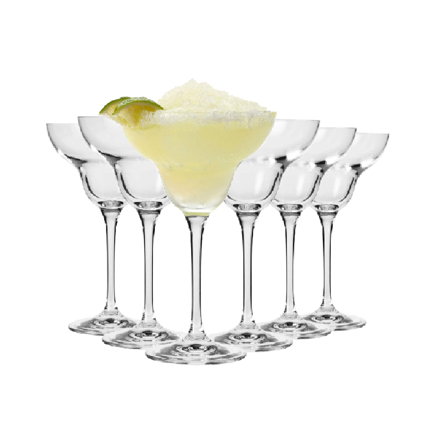 Lot de 6 Verres à Margarita en Cristal - Élégance et Durabilité