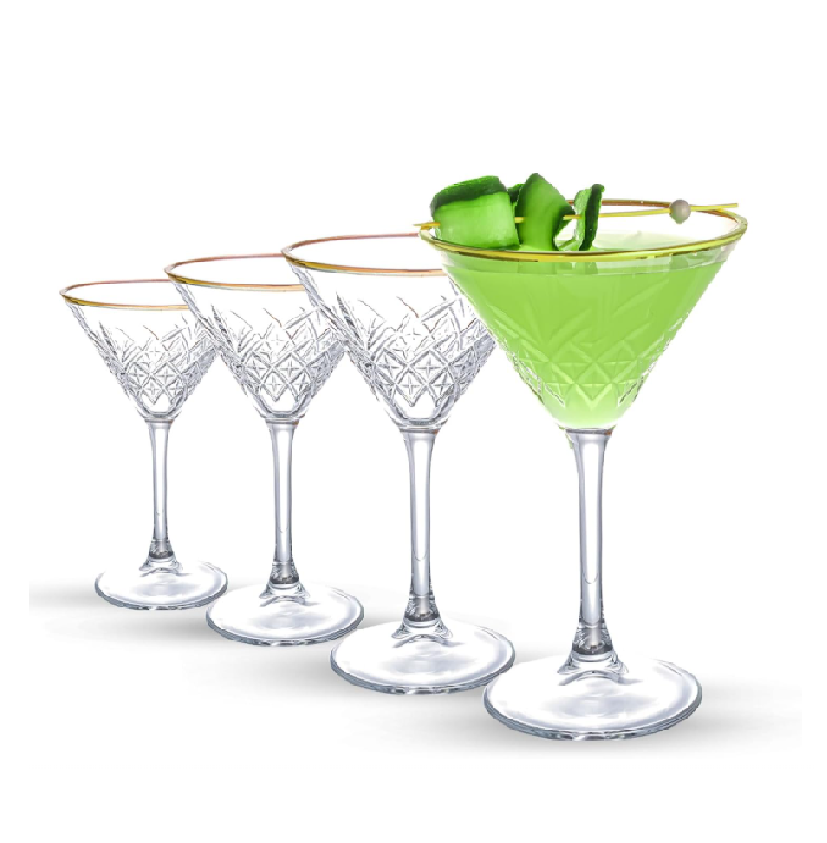 Verres à Martini Vintage - Lot de 4