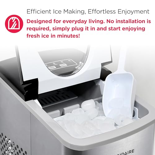 Stainless Steel Countertop Ice Maker