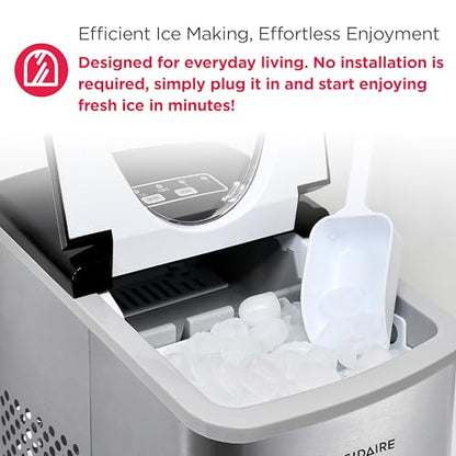 Stainless Steel Countertop Ice Maker