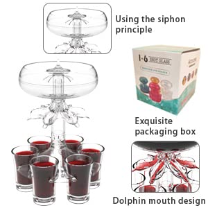 6 Shot Glass Dispenser and Holder