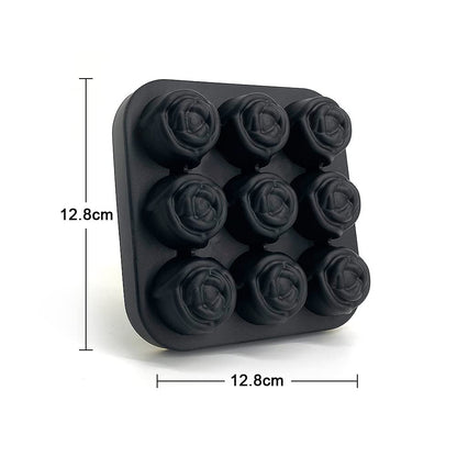 Moule a glacons en forme de Roses - 9 glacons