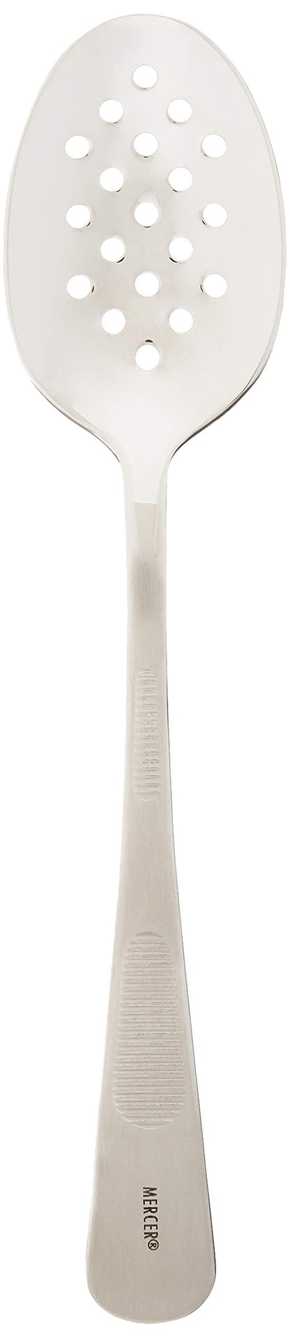 Mercer Culinary Plating Spoon-Perforated Bowl-7 7/8", Stainless Steel, 24.64 x 2.2 x 2.2 cm