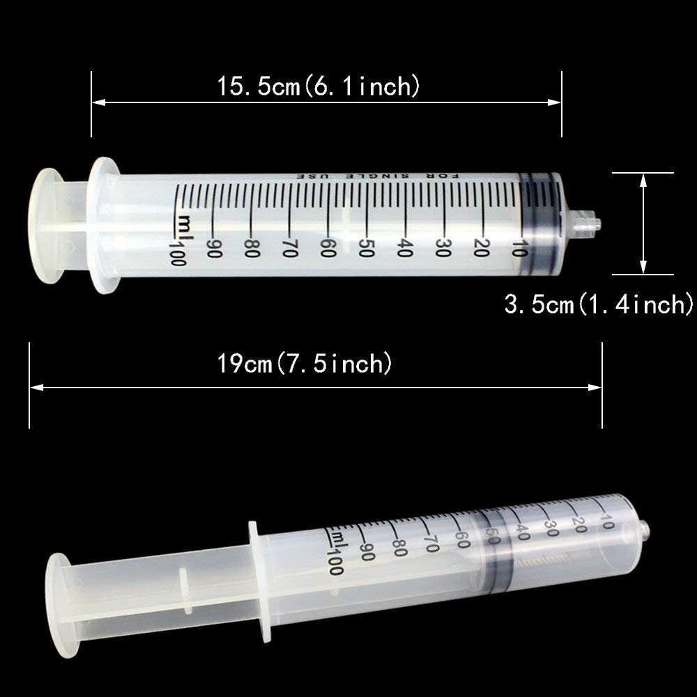 Lot de 2 seringues de 100 ml
