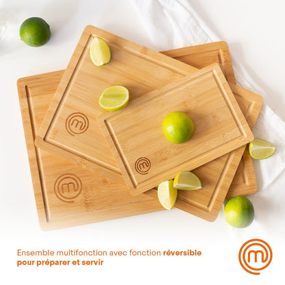 Lot de 3 Planche à Découper en Bois