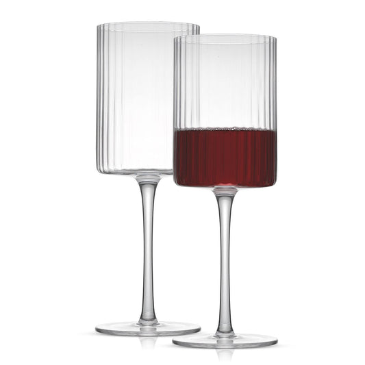 Fluted Wine Glasses - Set of 2
