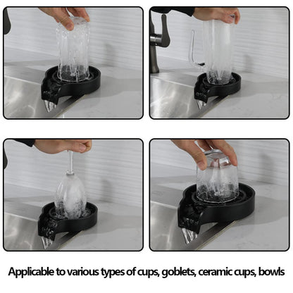 Stainless Steel Glass Rinser for Kitchen Sink