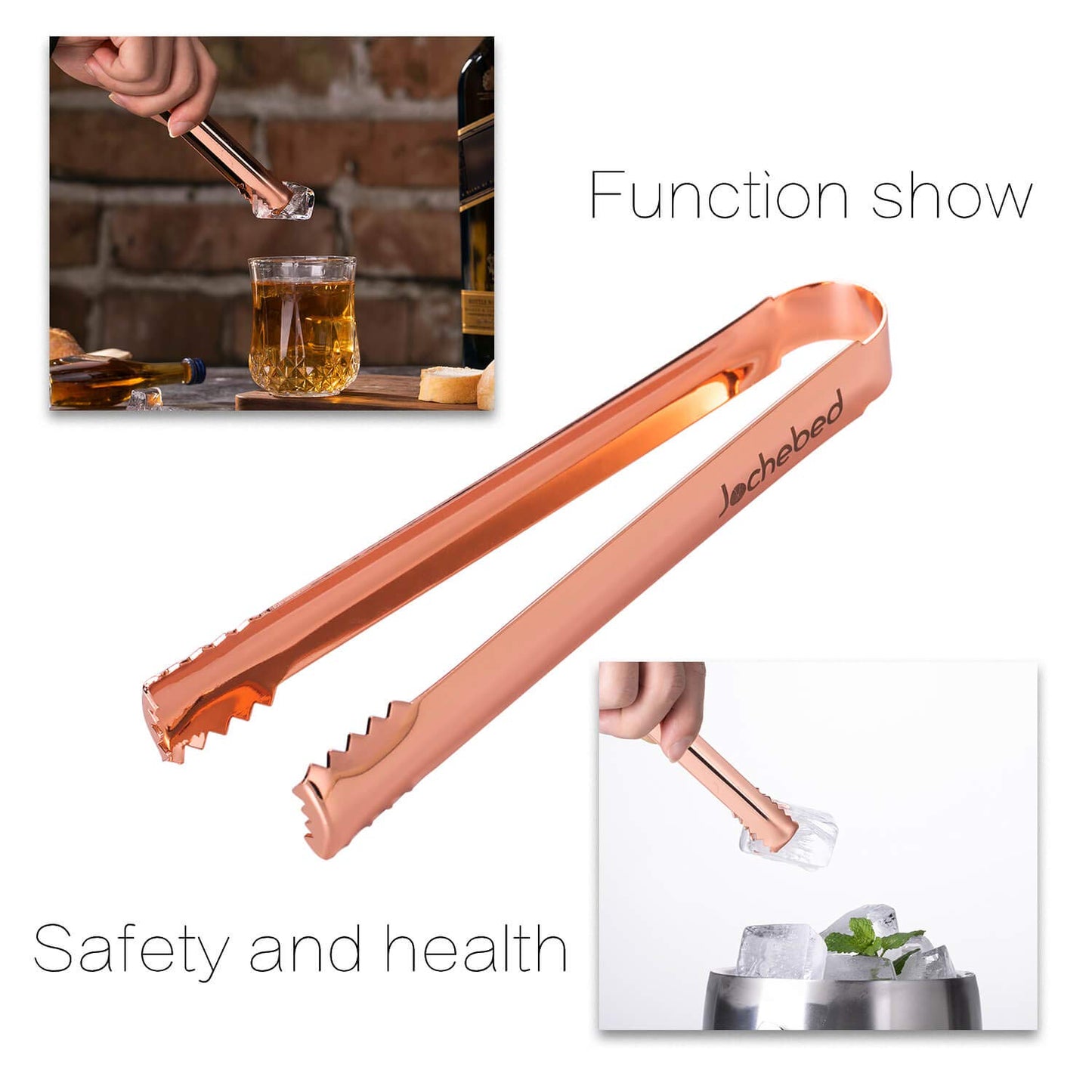 Premium Ice Tongs – 304 Stainless Steel