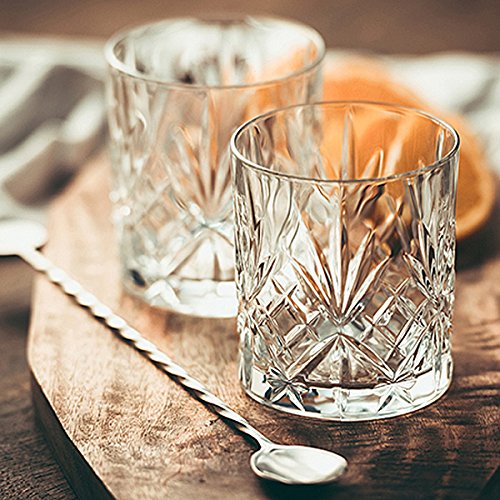 FLOW Barware Ensemble de 2 verres à whisky | Coffret cadeau verres à whisky en cristal | Cadeau pour homme, parfait pour Scotch, Bourbon Gin & Tonic, Negroni, Rhum