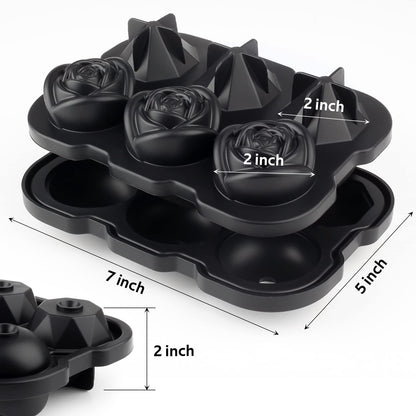 Rose & Diamond Ice Cube Tray